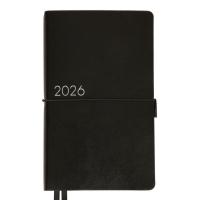 Еженедельник Leo planner датированный 2026 «Glory», мягкий, черный, 352 ст Фото