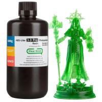 Фотополимерная смола ELEGOO Resin, ABS-like 3.0 pro 1кг, transparent green Фото