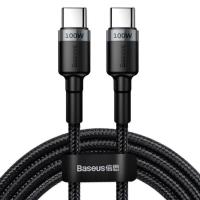 Дата кабель Baseus USB-C to USB-C 2.0m 100W 5A black-grey Фото