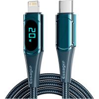 Дата кабель Essager USB-C to Lightning 2.0m 20W Digital Display blue Фото