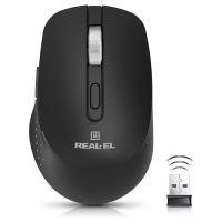 Мишка REAL-EL RM-380W Wireless Black Фото