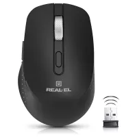 Мишка REAL-EL RM-380W Wireless Black Фото