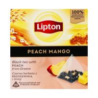 Чай Lipton чорний "Peach mango" 20 пакетиків Фото