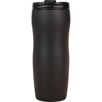 Термокружка Merlion 500 мл з відкидною кришкою, чорна Фото