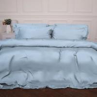 Постельное белье MirSon Tencel №04 Blue 2x143x210 Семейный Фото