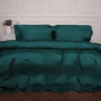 Постельное белье MirSon Tencel №07 Emerald 175х210 двуспальный Фото