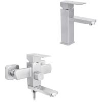 Смеситель Kroner Edelstahl Kubus-ESG010 + змішувач Edelstahl Kubus- Фото