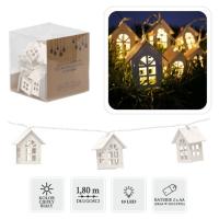 Гірлянда Chomik Будиночки, 10 LED теплий білий, IP20, 2хАА Фото