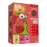 Конфета Bob Snail Fruit Rolls Mix 3 вкуса по 140 г Фото