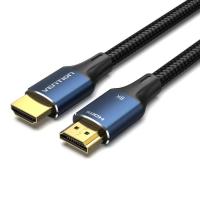 Кабель мультимедийный Vention HDMI M to HDMI M 1.0m 8K60Hz cotton braided blue Фото