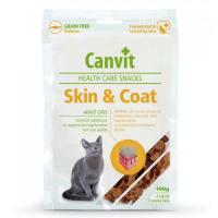 Лакомство для котов Canvit Skin and Coat для здоровья кожи и шерсти с лососем Фото