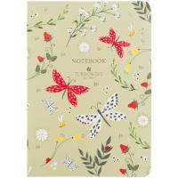 Книга записная Axent A5 TR Secret Garden 2, 80 листов клетка Фото