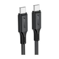 Дата кабель Acefast USB-C to USB-C 1.2m 3A 60W silicone black Фото