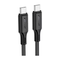 Дата кабель Acefast USB-C to USB-C 1.2m 3A 60W silicone black Фото