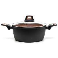 Кастрюля Hölmer кована з кришкою CR-1325-SBMCL Carrot 2,5 л Фото