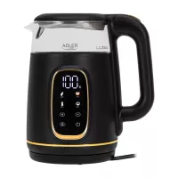 Електрочайник Adler AD 1305 black gold Фото