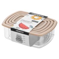 Пищевой контейнер Ardesto Fresh Набір 0.25/0.5/0.75/1.2л, пластик, прямокутн Фото