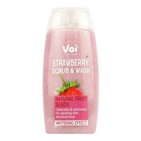 Гель для душа Voi Scrub & Wash Natural Fruit Seeds Whitening Effect Фото