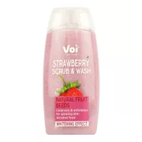 Гель для душу Voi Scrub & Wash Natural Fruit Seeds Whitening Effect Фото