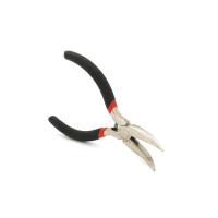 Плоскогубці Voltronic круглогубці вигнуті, чорні ручки, 125х25мм, 89 гр Фото