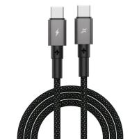 Дата кабель Grand-X USB-C to USB-C 1.0m 100W black Фото