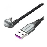 Дата кабель Vention USB 2.0 AM to USB-C 1.5m 66W 180° U-Shaped aluminu Фото