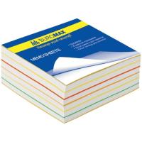 Папір для нотаток Buromax Rainbow 80х80х30мм, glued Фото