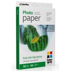 Фотобумага ColorWay A4 155г Glossy 50ст. Фото 1
