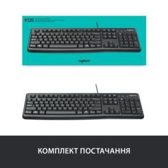 Клавиатура Logitech K120 Ukr Фото 6