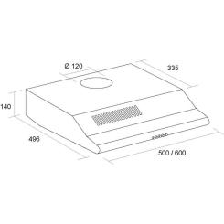 Вытяжка кухонная Pyramida UNO 60 WH Фото 3