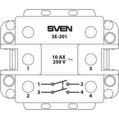Выключатель Sven SE-201 white Фото 4