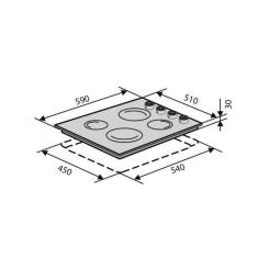 Варочная поверхность Ventolux HE 604 INOX 1 Фото 1