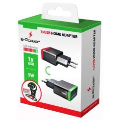 Зарядное устройство E-power 1 * USB 1A + holder Фото