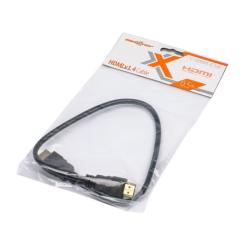 Кабель мультимедийный Maxxter HDMI M to HDMI M 0.5m Фото 1