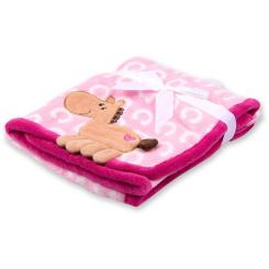 Одеяло детское Luvable Friends з малюнком тварин для дівчаток Фото 1