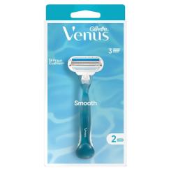 Бритва Gillette Venus Smooth с 2 сменными картриджами Фото 1