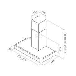 Вытяжка кухонная Elica Spot NG h6 IX A/90 Фото 1