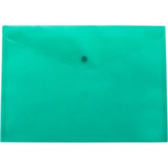 Папка - конверт Buromax А4, with a button, turquoise Фото
