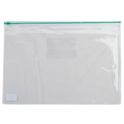 Папка на молнии Buromax А5, plastic zipper green Фото