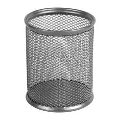 Подставка для ручек Axent round 80х80х100мм, wire mesh, silver Фото