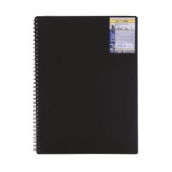 Блокнот Buromax spiral side, А6, 80sheets, CLASSIC, square, black Фото