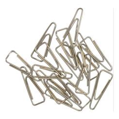 Скрепки канцелярские Buromax 25мм, nickel-plated, triangular, 100шт Фото 1