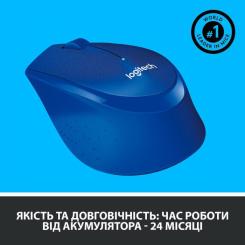 Мышка Logitech M330 Silent plus Blue Фото 4