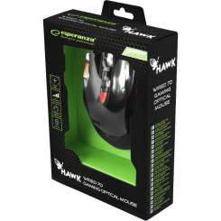 Мышка Esperanza MX401 Hawk black-red Фото 3