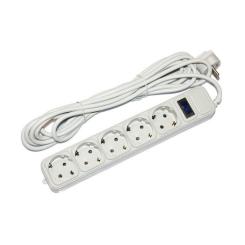 Сетевой фильтр питания Merlion 5 розеток, 4.5 м Фото