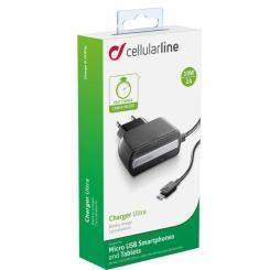 Зарядное устройство Cellularline 2A with cable 1,6m MicroUSB Фото 1