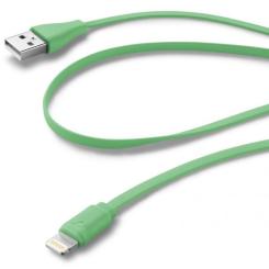 Дата кабель Cellularline USB 2.0 AM to Lightning 1.0m green Фото 1