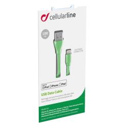 Дата кабель Cellularline USB 2.0 AM to Lightning 1.0m green Фото 2