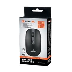Мышка REAL-EL RM-303 Wireless Black/Grey Фото 4