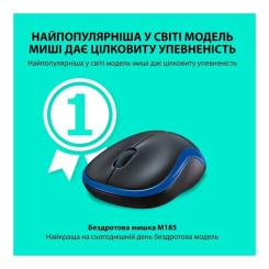 Мышка Logitech M185 blue Фото 1